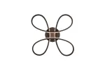 LED lubinis &scaron;viestuvas FLY LIGHT 40CM 3000K MATT BL