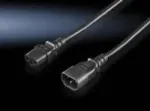 Maitinimo laidas Rittal DK 7200.215 juodas 1,8 m C14 C13