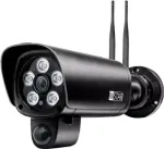 IP kamera Instar IN-9808 4K juoda su naktiniu matymu ir judesio detekcija