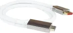 PYTHON PYT M0223 - DP 1.4 į HDMI 2.0 A ki&scaron;tukas Nailonas 4K@60Hz 3 m Baltas - Skaitmeninis/Duomenys - Skaitmeninis/Ekranas/Video