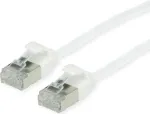 ROLINE Green - Patch-Cable - RJ-45 (M) į RJ-45 (M) - 15 cm - 3,6 mm - U/FTP - CAT 6a - Halogen-Free, Moulded, Snagless, Stranded - Balta, RAL 9003 (21.44.1698)
