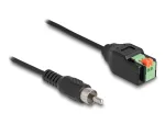 DeLOCK RCA ki&scaron;tukinis laidas į gnybtų bloką su mygtuku 15 cm