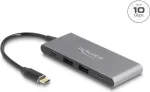 DeLOCK 4 prievadų USB Type-C &scaron;akotuvas 2 x USB Type-A 2 x USB Type-C 10 Gbps