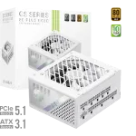 Gamemax GS 750G WH 750 W maitinimo blokas, 80 PLUS Gold, pilnai modulinis, baltas