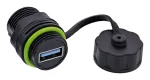 USB-A movos jungtis InLine 69927R &ndash; IP68 adapteris ki&scaron;tukiniams lizdams