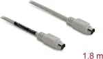 PS/2 kabelis DELOCK 87235 &mdash; 6 kontaktų Mini‑DIN &rarr; 6 kontaktų Mini‑DIN, 1,8 m, smėlio spalvos