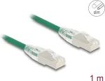 Tinklo kabelis DeLOCK RJ45 Cat.6A U/FTP plonas 1m žalias