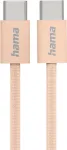USB-C laidas Hama Fabric USB 2.0 1 m, oranžinis