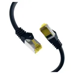 EFB-Elektronik RJ45 jungiamasis kabelis Cat.6A S/FTP LSZH 0,15m juodas (MK7001.0,15B)