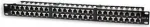 Intellinet Patch Panel, Cat5e, FTP, 48 prievadų, 1U, ekranuotas, 90&deg; vir&scaron;utiniai punch-down blokai, juodas