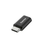 Hama 00300095 Micro-USB B adapteris USB Type-C vyri&scaron;kas juodas