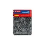 Herlitz 10411007 popieriaus sąvaržėlės, cinkuotas metalas, 26 mm, sidabrinės spalvos, 1200 vnt. plastikinėje dėžutėje