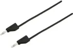 VOLTCRAFT matavimo laidas [4 mm ki&scaron;tukas - 4 mm ki&scaron;tukas] 5 m juodas MSB-300 (MSB-300-5-SW)