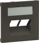Dangtelis Legrand SEANO 2x RJ45 duomenų lizdams, antracitas (765459)
