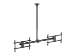 Lubinis laikiklis dviems ekranams EQUIP 32 col.&ndash;60 col. (VESA 200&times;200&ndash;600&times;400, maks. 80 kg, sukimasis &plusmn;180&deg;), juodas