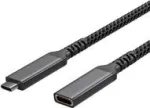 USB-C ilginimo laidas USB-C > USB-C lizdas 3.2 PD Textil 0,5m (FL31-74003)