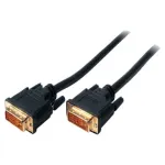 S-Conn 2m DVI-D laidas, DVI-D ki&scaron;tukas &ndash; DVI-D ki&scaron;tukas, auksuoti kontaktai, juodas (CO 77442)