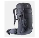 Kuprinė DEUTER Futura Air Trek 45 L &ndash; vyri&scaron;ka/moteri&scaron;ka alpinistinė kuprinė, 45 L (i&scaron;plečiama iki 55 L), 2 kg, vir&scaron;utinis pakrovimas, juoda