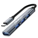 USB &scaron;akotuvas QOLTEC 53792, USB-C 3.1 į 4 prievadus (USB 3.0 x1, USB 2.0 x3)