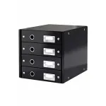 Leitz Click & Store WOW stalčiaus spinta (4 stalčiai), juoda, kartonas, 286 mm, 282 mm, 358 mm, 2,49 kg