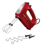 Bosch CleverMixx rankinis plaktuvas 400 W raudonas, nerūdijantis plienas