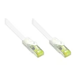 RJ45 jungiamasis laidas su Cat.7 žaliava ir užrakto apsauga (RNS&reg;), S/FTP, PiMF, halogenų neturintis, 600MHz, OFC, baltas, 80m, Good Connections&reg; (8070R-800W)