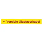 EFB-Elektronik Įspėjamoji etiketė &scaron;viesolaidžiui, Atsargiai &Scaron;viesolaidinis Kabelis, pakuotė po 50 vnt. (80361.1-50)