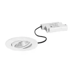 BRUMBERG BB23 LED Įleidžiamo Prožektoriaus Rinkinys 7W 230V IP65 Apvalus Baltas Sukamas 3000K &Scaron;ilta Balta Fazės Atkirtos Dimmable