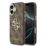 GUESS Hard Cover 4G Metal Logo Brown, skirtas Apple iPhone 17