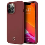 MERCEDES-BENZ MEHCP13XSILRE Silicone Hard Case, iPhone 13 Pro Max, Raudona