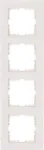 Heinrich Kopp 4-Gang Cover Frame HK07 PURE 299.6 x 86 x 9,5 mm IP20 Clamp Fastening White Glossy