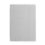 Evelatus Galaxy Tab A8 10.5 (2021) Book Cover su Imituotos Mikropluo&scaron;to Vidine Danga Sidabrinė