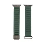 Connect Watch 42/44/45mm Premium PU Leather Magnetic Loop Strap Cedar Green