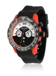 BULTACO MAN H1PO48C-SW1 48mm Quartz Analog Watch Black Silicone