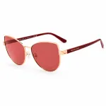Michael Kors moteri&scaron;ki akiniai nuo saulės MK1162OXBLOOD Drugelio formos metalinis rėmas pilki gradientiniai lę&scaron;iai 58mm