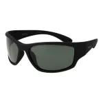 Polaroid PLD7005S63YYV Unisex Rectangular Sunglasses - Black Frame Grey Lens 63mm