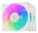 DeepCool FD12 ARGB WH R-FD12-WHAPN3-G PC korpuso ventiliatorių trejetas, 120 mm, balti