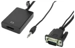 Accura VGA + Minijack to HDMI 0.2m Video & Audio Converter