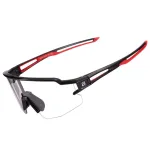 ROCKBROS Dviračių Akiniai Fotochrominiai UV400 Modelis 10173 Juodai-Raudoni