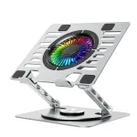 Wozinsky WDCX-X16-AS CoolBase RGB Laptop & Tablet Cooling Stand with 360&deg; Rotation - Silver