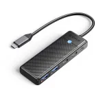 ORICO PAPW2AC-C3 USB-C Hub, 2x USB-A 3.0 + 2x USB-C 3.0, juoda