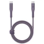 ENERGEA Flow USB-C į USB-C laidas 1,5 m Violetinis 240W 5A PD Greitas įkrovimas
