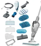 Black & Decker Steam-Mop + SteaMitt 2-in-1 Steam Mop and Handheld Steamer 1600 W 0.5 L Grey