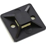 InLine kabelių rai&scaron;čių tvirtinimo pagrindai lipnūs 20x20mm juodi 10 vnt.