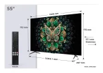 TCL C6K 55C6K televizorius 139,7 cm (55 coliai) 4K Ultra HD i&scaron;manusis televizorius Wi-Fi Metallic