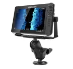 RAM Mounts D-Size 6.25 inch x 2 inch plok&scaron;telė su trumpa dviguba rutuline rankena ir apvaliu pagrindu