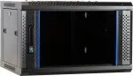 DSIT DS6604 4U sieninis serverio kabinetas su stiklo durimis, 600x600x280 mm, juodas