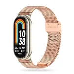 Tech-Protect MilaneseBand nerūdijančio plieno dirželis Xiaomi Smart Band 8, rožinis auksas