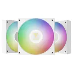 GAMDIAS NOTUS M1-1203 ARGB 120 mm PWM korpuso ventiliatorių rinkinys, 3 vnt., adresuojamas RGB, hidraulinis guolis, 800&ndash;1600 RPM, 67,5 CFM, su valdikliu