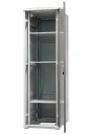 EMITER EmiterNet Top 42U laisvai stovintis serverių spintos korpusas, 600x1000x1980 mm, stiklinėmis priekinėmis durelėmis, juodas EM/SH05D-6042